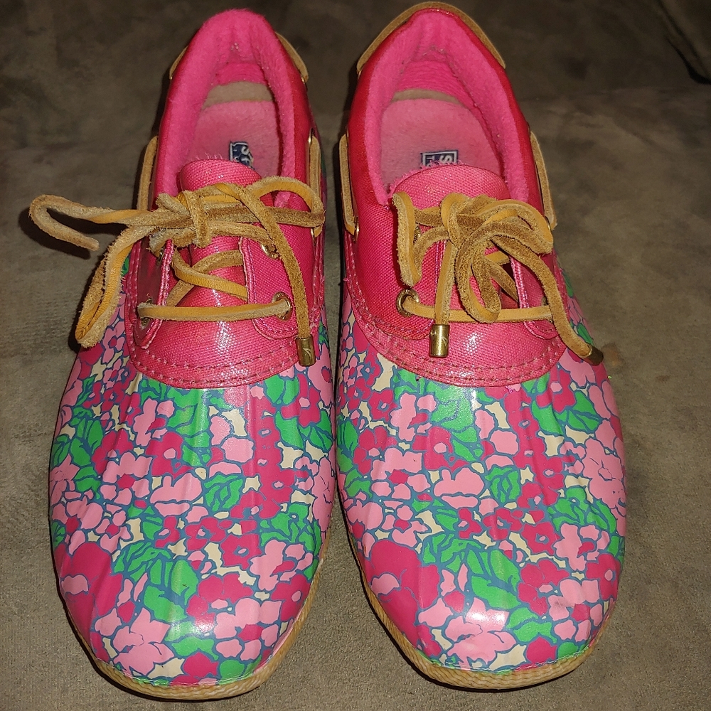 Sperry fleece rain boots